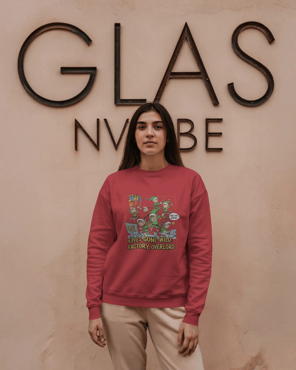 Elves Gone Wild Factory Overload Sweatshirt