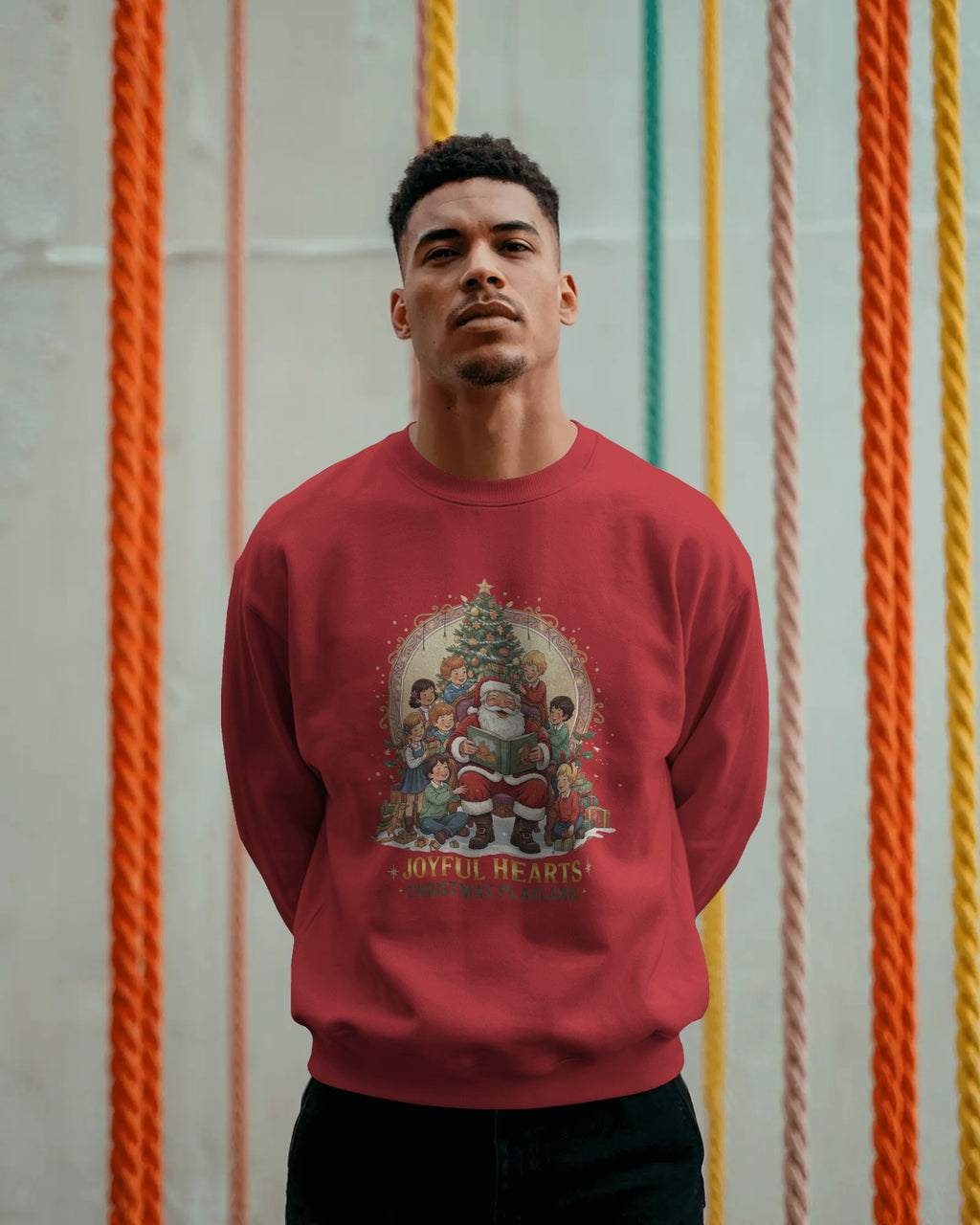 Christmas Joyful Hearts Sweatshirt