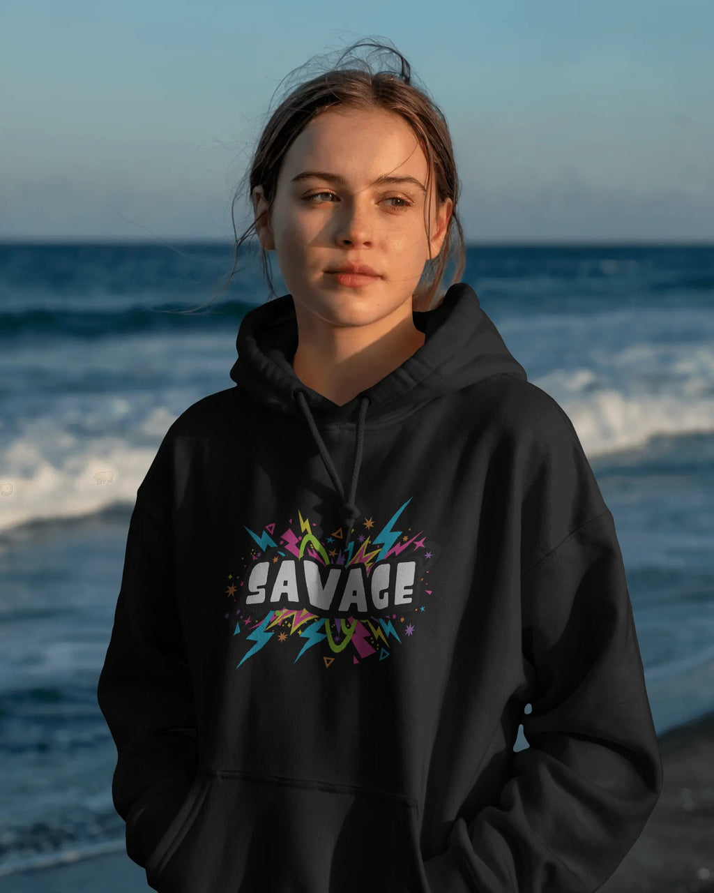 Savage Neon Graphic Hoodie