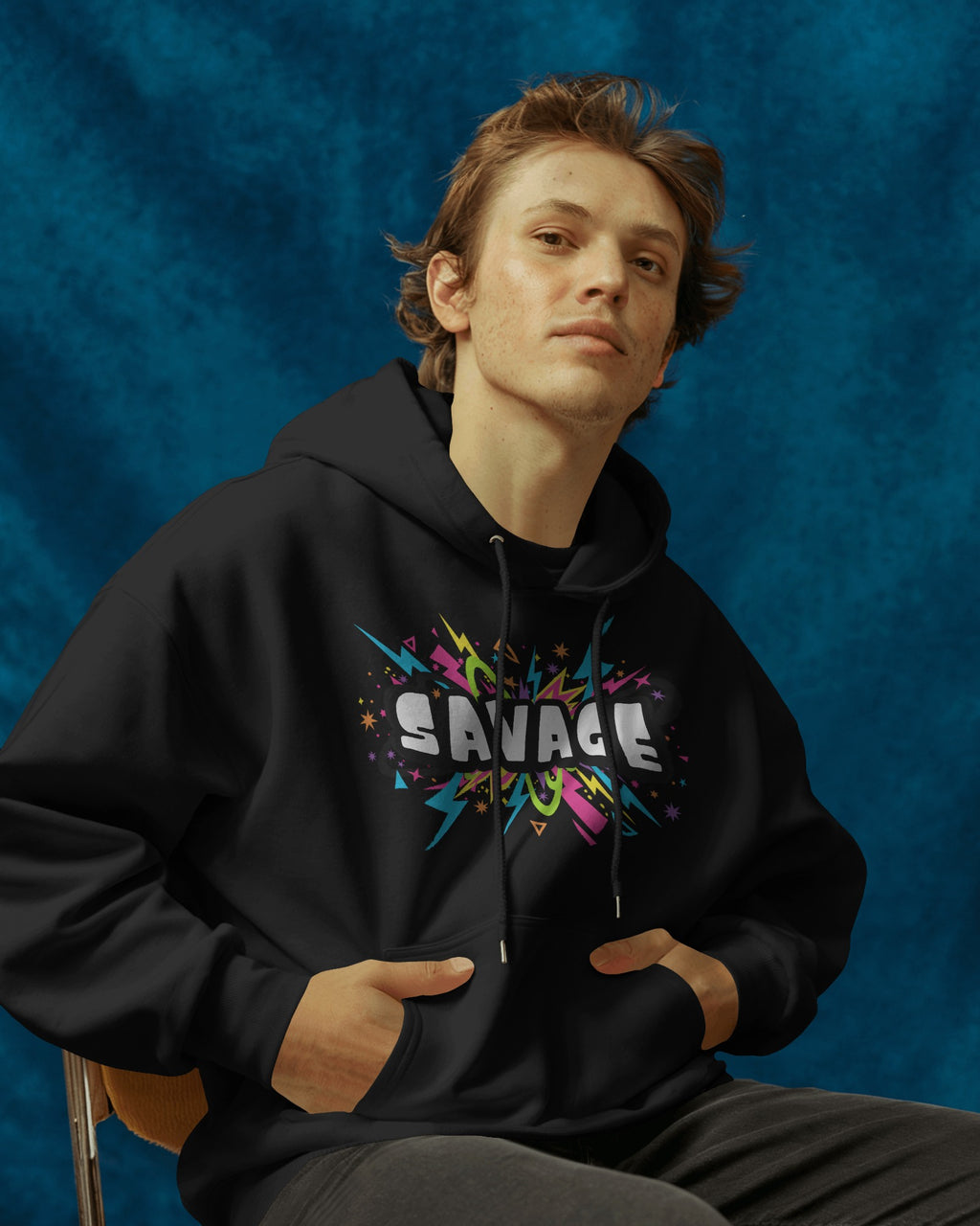 Savage Neon Graphic Hoodie